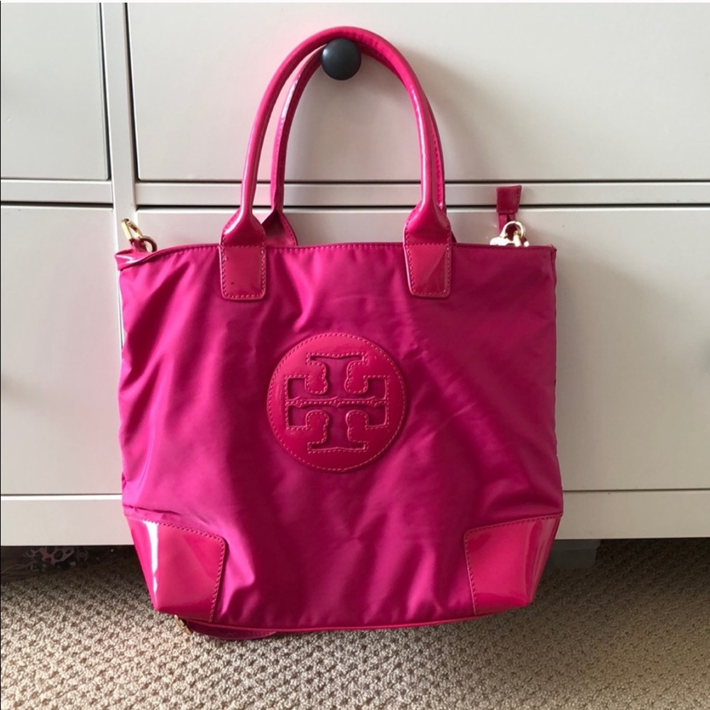 Tory Burch Pink Laptop Purse Bag